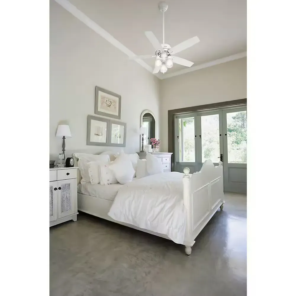 Donegan 52 in. LED Indoor Fresh White Ceiling Fan with 3-Light - image 2