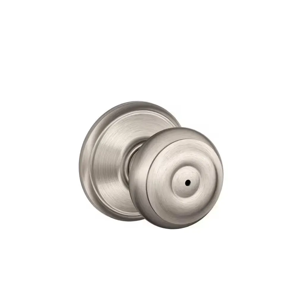 Georgian Satin Nickel Privacy Bed/Bath Door Knob - image 1