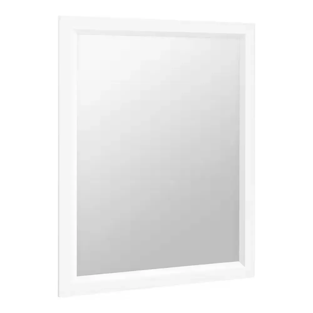 Shaila 24 in. W x 31 in. H Rectangular Framed Vertical/Horizontal Mounted Wall Bathroom Vanity Mirror in White - image 1