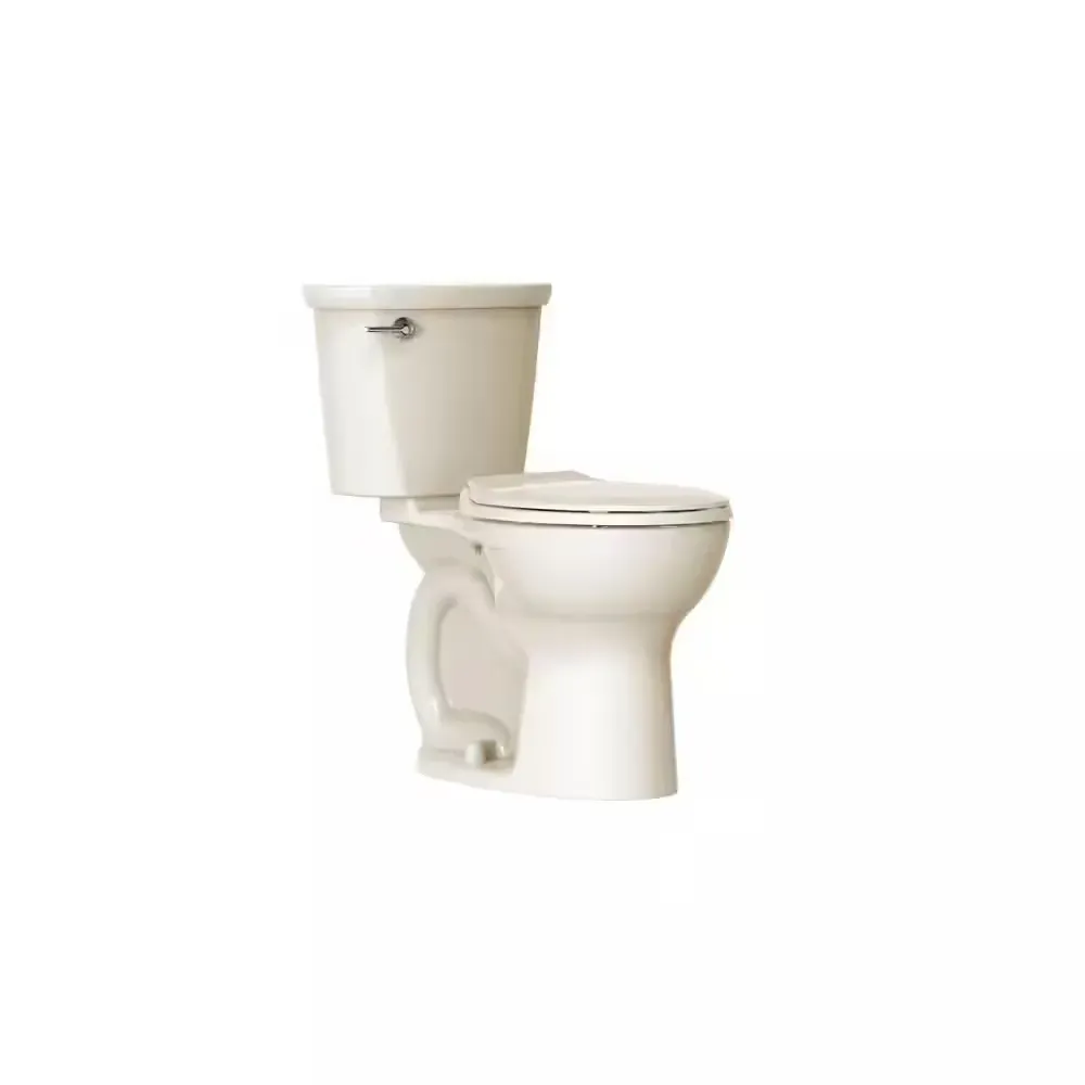 Cadet 12 in. Antimicrobial 2-Piece 1.28 GPF Single Flush Chair Height Round Toilet in Bone with Slow Close Seat - image 1