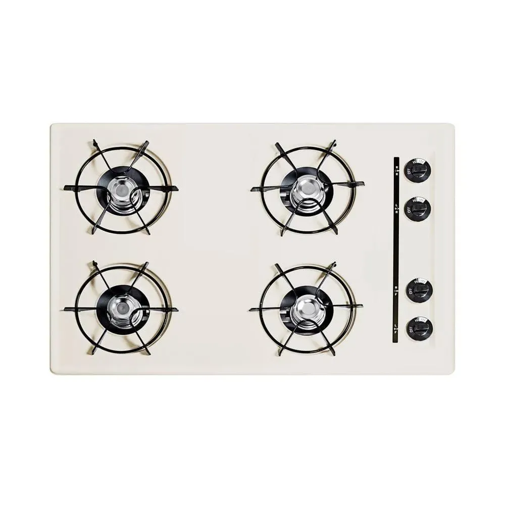  Summit Appliance 30 in. Gas Cooktop in Bisque with 4 Burners - image 1