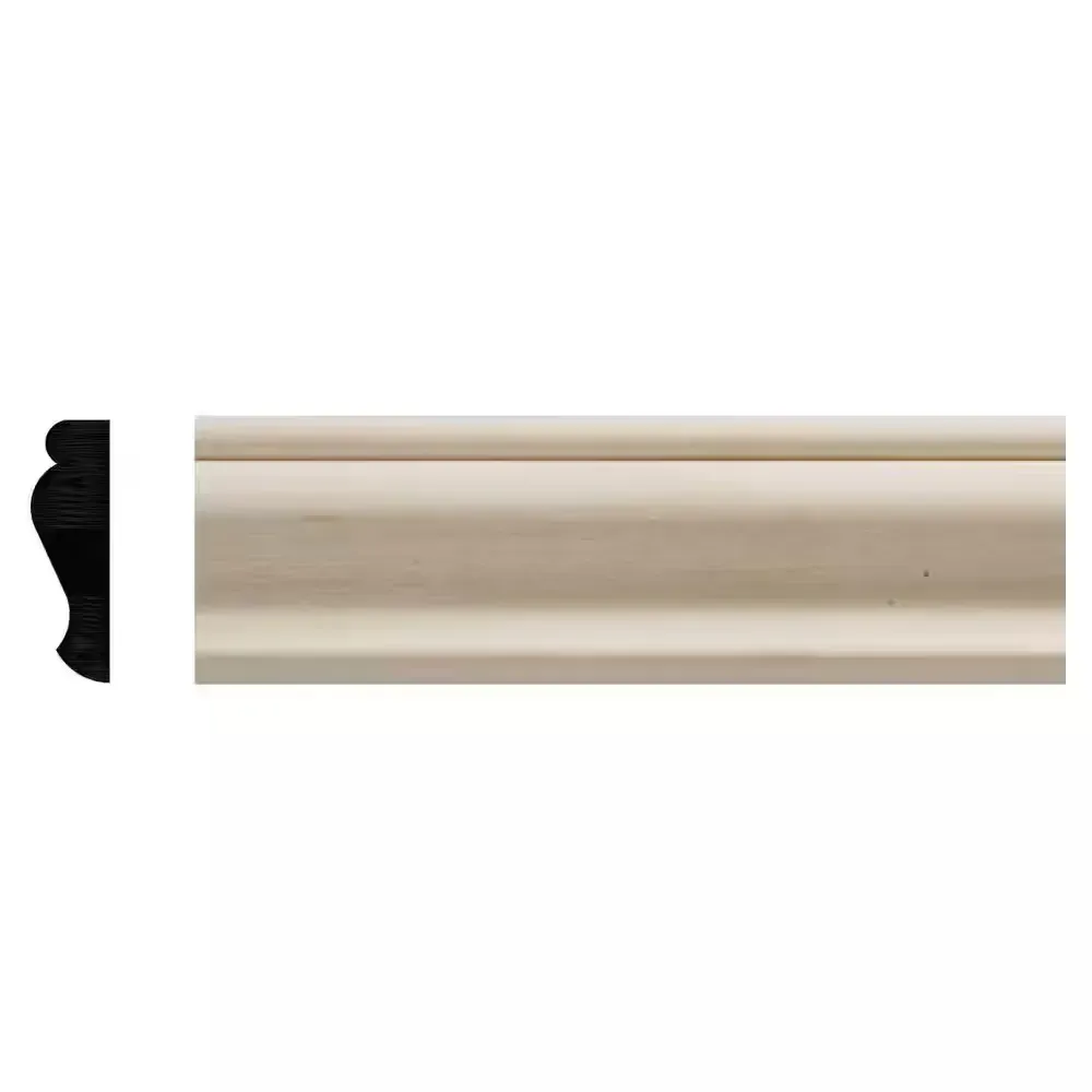 ***Pack of 20***589 3/8 in. x 1 1/4 in. x 96 in. Colonial Unfinished Flat Utility Moulding, S4S (1-Piece − 8 Total Linear Feet) - image 1