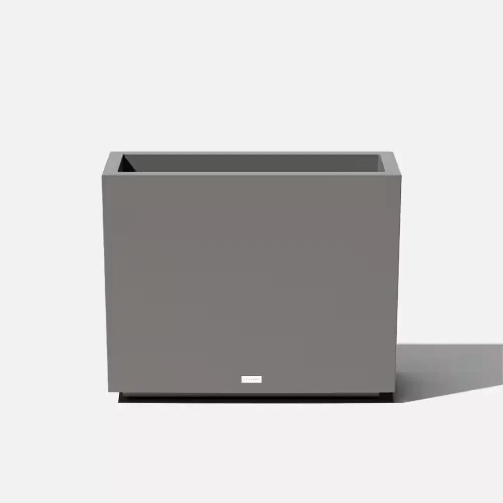 Block Span Extra Large Gray Plastic Rectangular Planter with Drainage Holes(12 in. L x 30 in. W x 24 in. H) - image 1