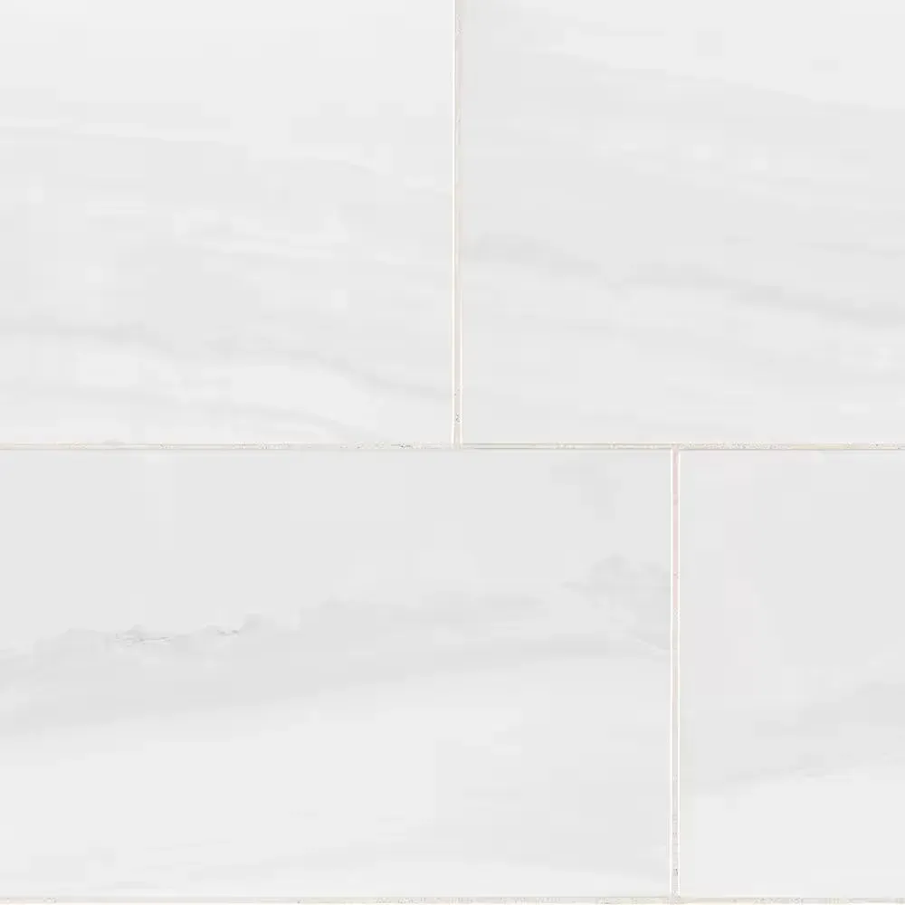 *** Back of 28 (414.4 sq.ft./Cases)*** Glossy Rapids White 10 in. x 22 in. Subway Gloss Ceramic Wall Tile (14.80 sq. ft. /Case) - image 1