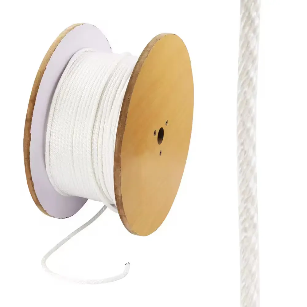 1/4 in. x 800 ft. White Solid Braided Nylon Rope - image 1