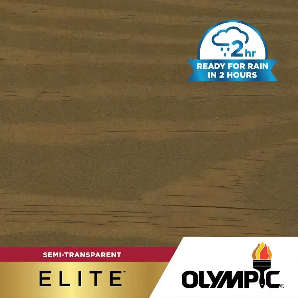 Elite 1 gal. ST-2009 Dark Ash Semi-Transparent Exterior Stain and Sealer in One Low VOC - image 1