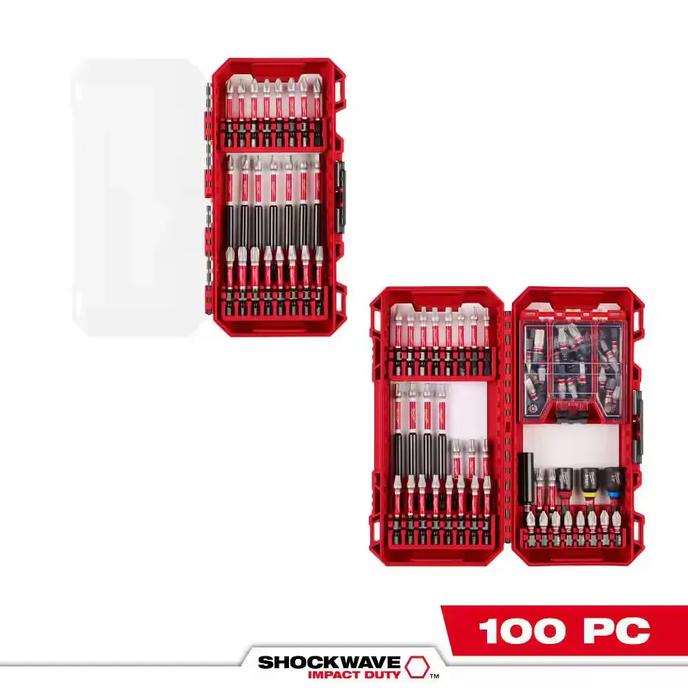 SHOCKWAVE Impact-Duty Alloy Steel Screw Driver Bit Set (100-Piece) - image 1