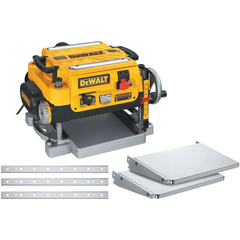 DEWALT 15 Amp Corded 13 in. Heavy-Duty 2-Speed Bench Planer with (3) Knives, In Feed Table and Out Feed Table - image 1