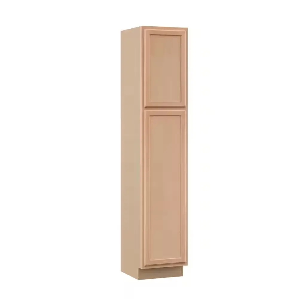 Recessed Panel 18 in. W x 24 in. D x 90 in. H Assembled Pantry Kitchen Cabinet in Unfinished - image 1