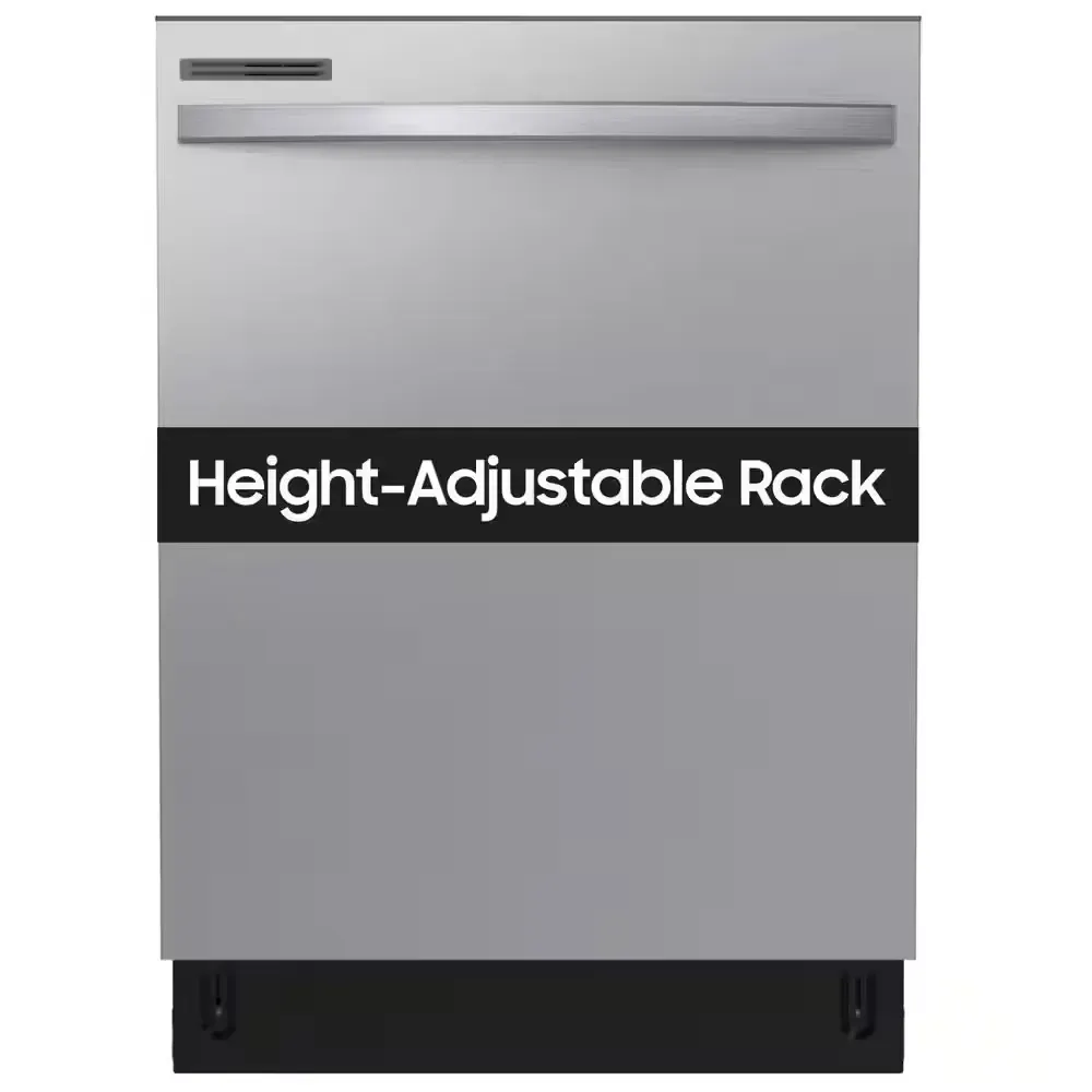 24 in. Built-In Tall Tub Dishwasher in Fingerprint Resistant Stainless Steel with Adjustable Rack, 53 dBA - image 1