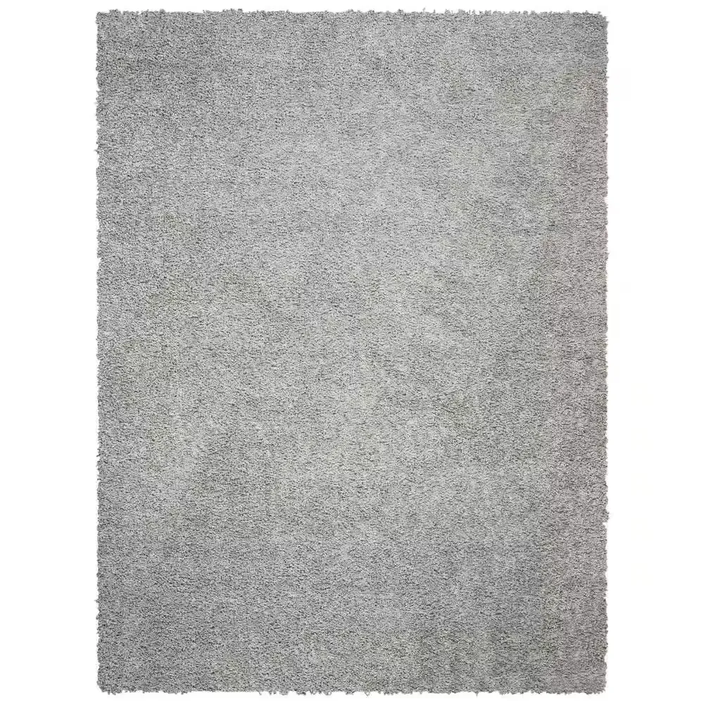 Primo Shag Light Gray 8 ft. x 10 ft. Solid Area Rug - image 1
