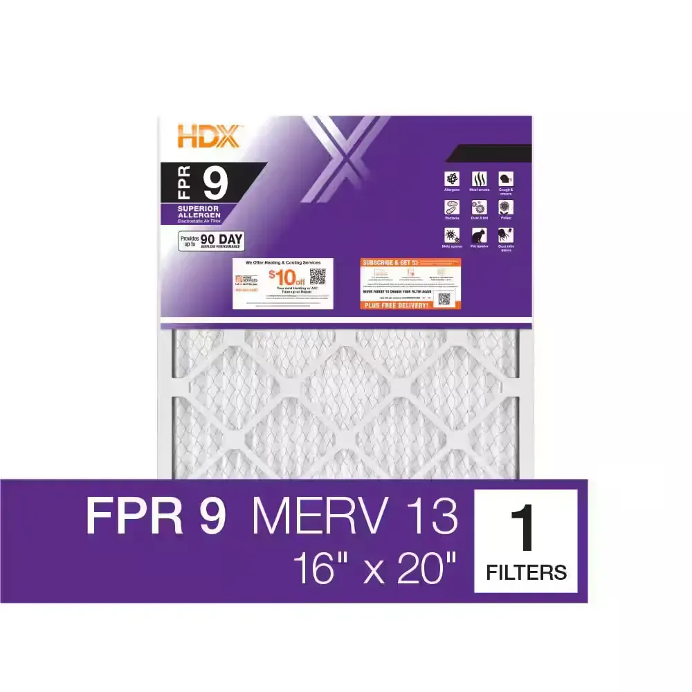 16 in. x 20 in. x 4 in. Honeywell Replacement Pleated Air Filter FPR 9, MERV 11 - image 1