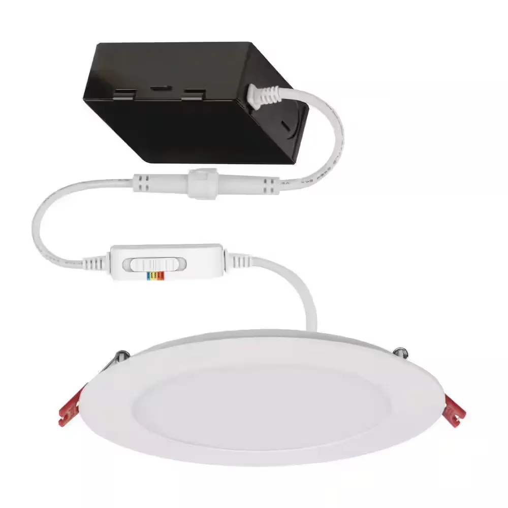 Premium Series 6 in. LED, 2-Level Lumen Select, Ultraslim Canless Recessed Light, Adjustable CCT - image 1