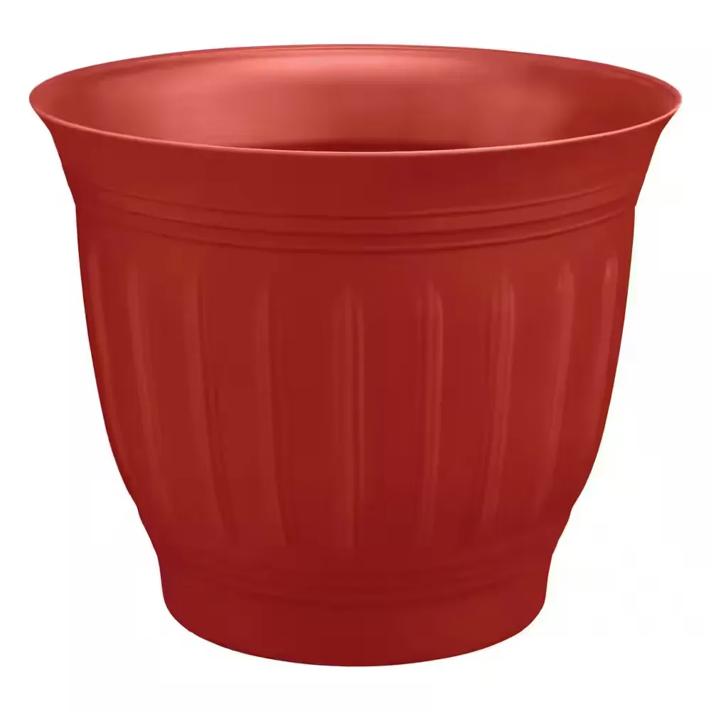Eleanor Large Burnt Red Plastic Planter (19.5 in. L x 19.5 in. W x 16.5 in. H) - image 1