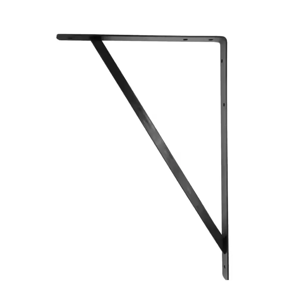 *** pack of 13***20 in. x 13 in. Black Heavy Duty Shelf Bracket - image 1