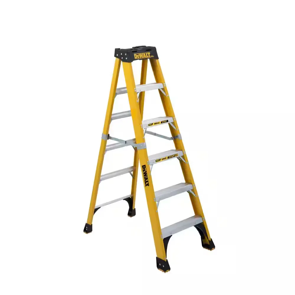 6 ft. Fiberglass Stepladder, 10 ft. Reach 500 lbs. Load Capacity, Exceeds Type IAA Standards - image 1