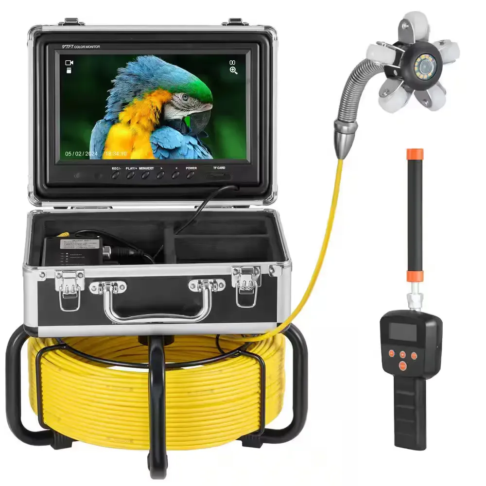 Sewer Camera 165 ft. /50 m 1080P HD Screen with 512 Hz Locator 36X Zoom Self-Leveling Sewer Camera - image 1