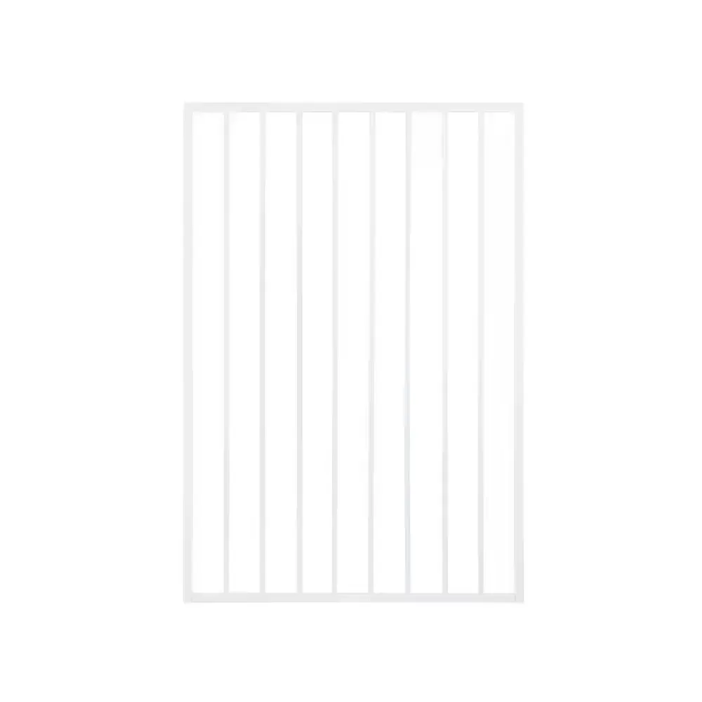 Pro Series 3 ft. x 5 ft. White Steel Fence Gate - image 1