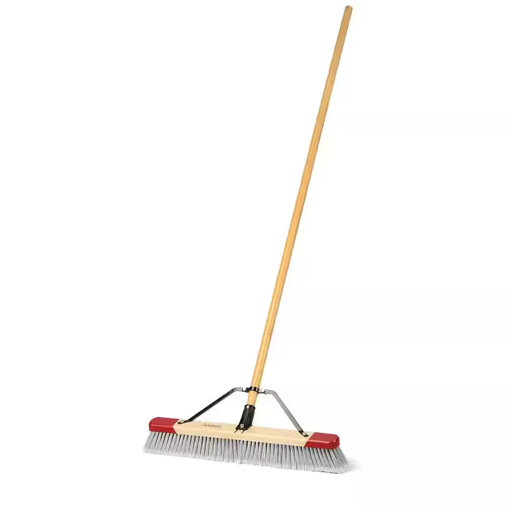 24 in. Easy to Assemble Outdoor Push Broom - image 1