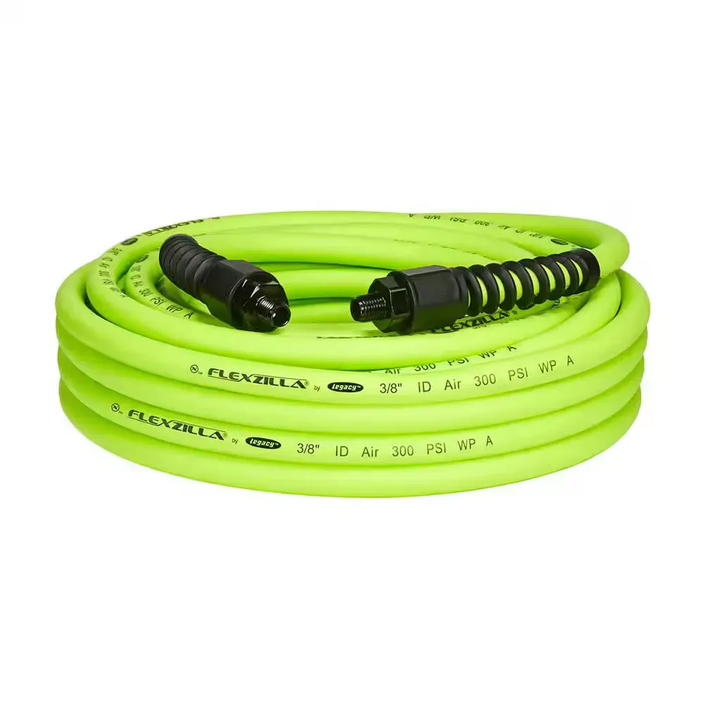Flexzilla Pro Air Hose, 3/8-Inch x 50-Foot, 300 PSI (3/8 in. x 50 ft. Pro Air Hose with 1/4 in. MNPT Fittings) - image 2