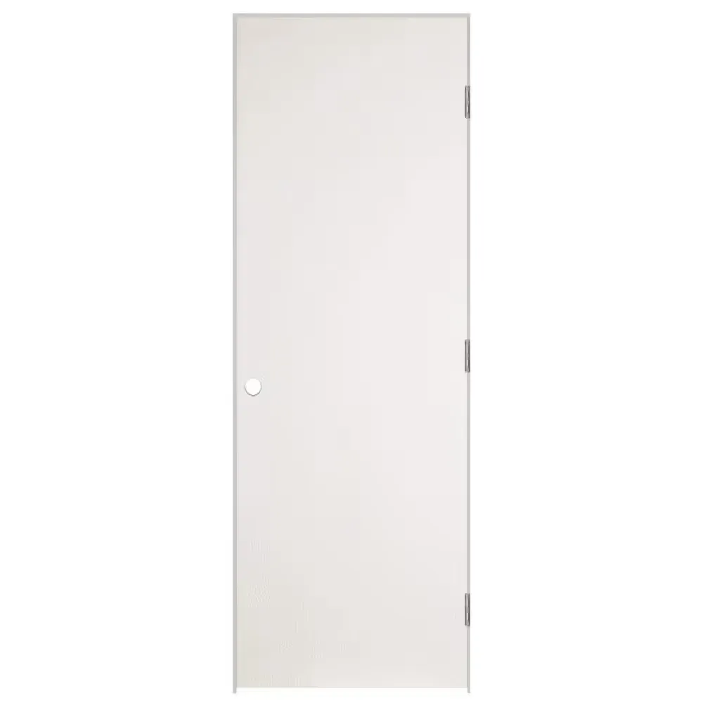 24 in. x 80 in. No Panel Left-Handed Primed Composite Hollow Core Single Prehung Interior Door 4-9/16 in. Flat Jamb - image 1
