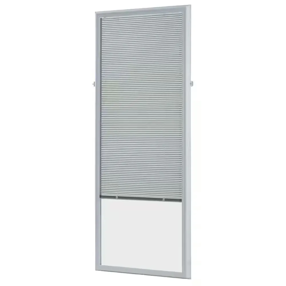 White Cordless Add-On Blinds for Raised Frame Doorglass 23-3/4 in. Width x 65-3/4in. Height - image 1