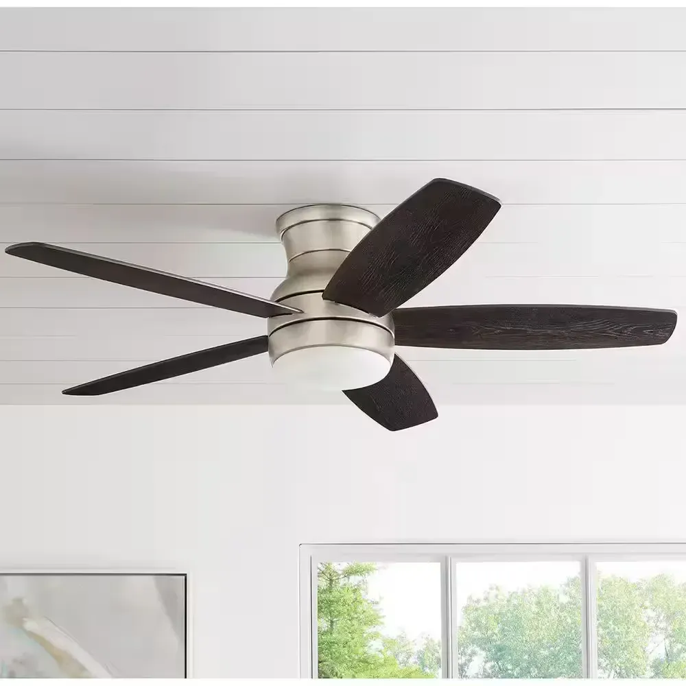 Modern 5-Blade Low Profile Ceiling Fan with Light Kit - image 1