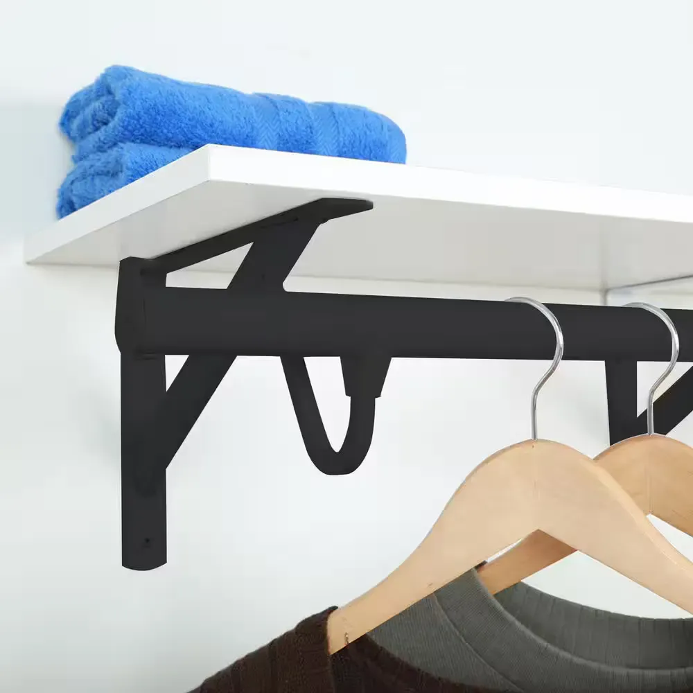 18 in. - 30 in. Adjustable Closet Rod-Matte Black - image 1