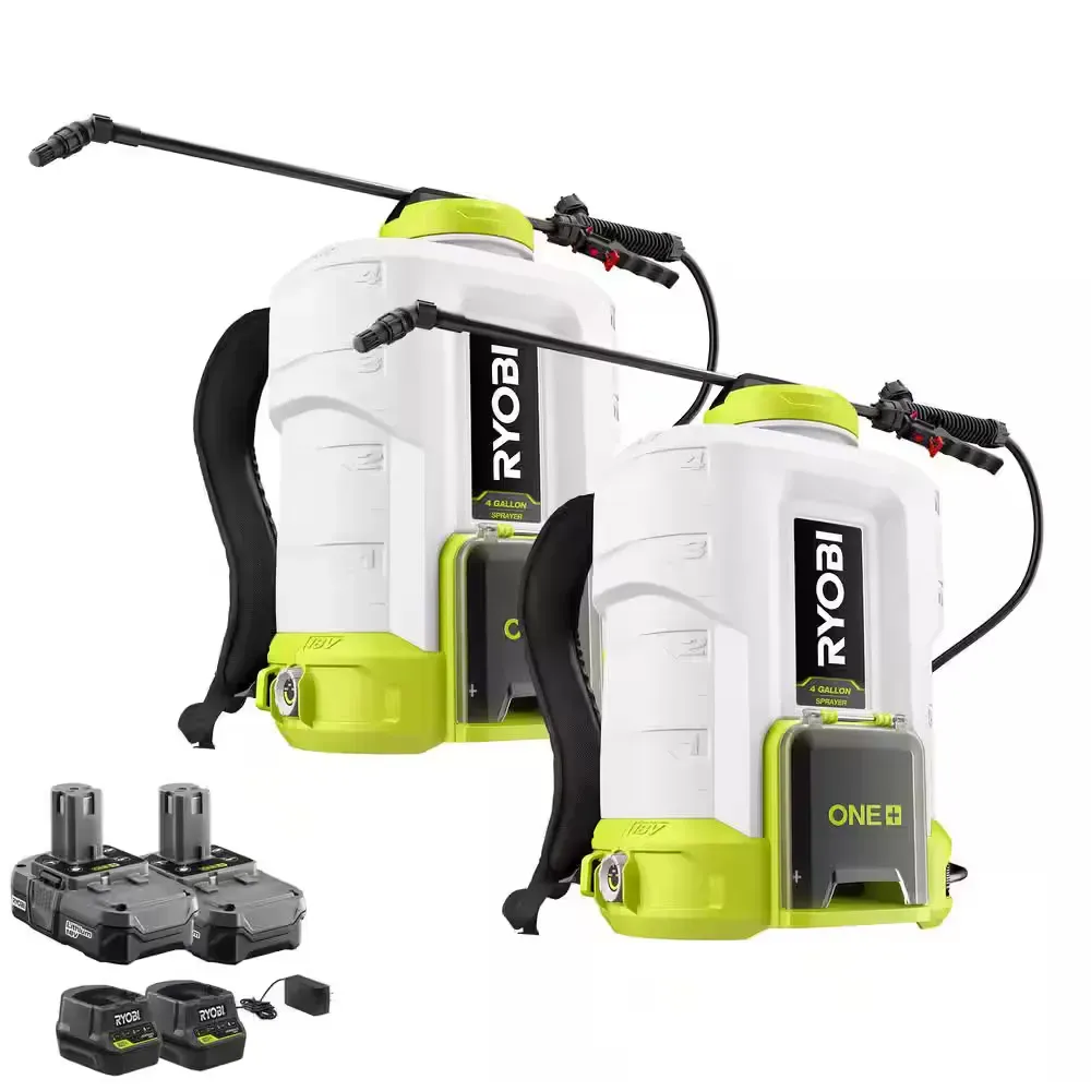 ONE+ 18V Cordless Battery 4 Gal. Backpack Chemical Sprayer (2-Tool)  - image 1