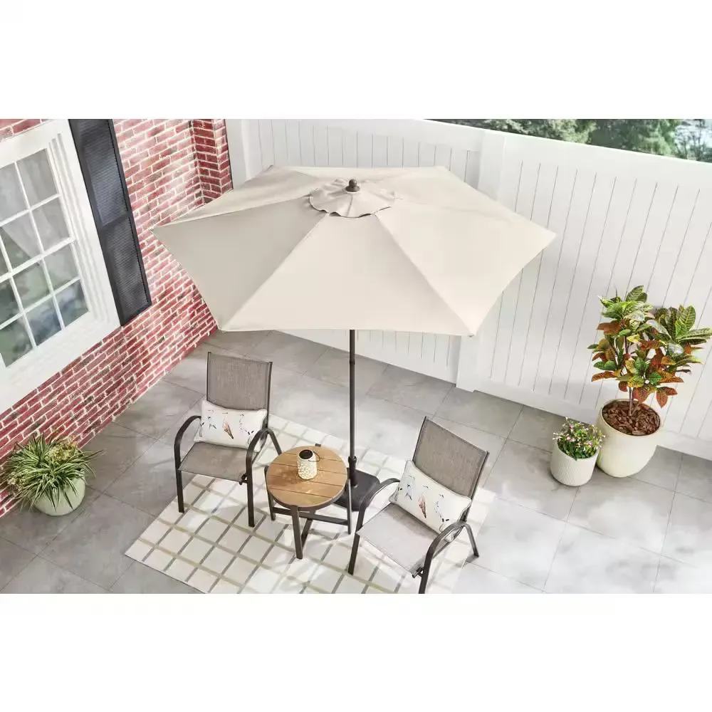 ( Pack of 2 umbrellas  )*** They lack the foundation.*** 7.5 ft. Steel Market Outdoor Patio Umbrella in Putty Beige - image 1