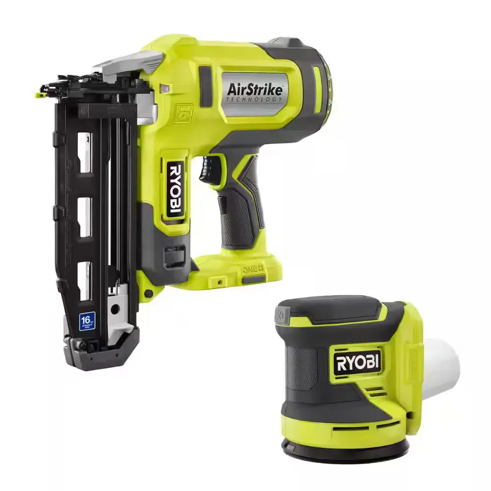 *** non functional ONE+ 18V 16-Gauge Cordless AirStrike Finish Nailer with Cordless 5 in. Random Orbit Sander (Tools Only) - image 1