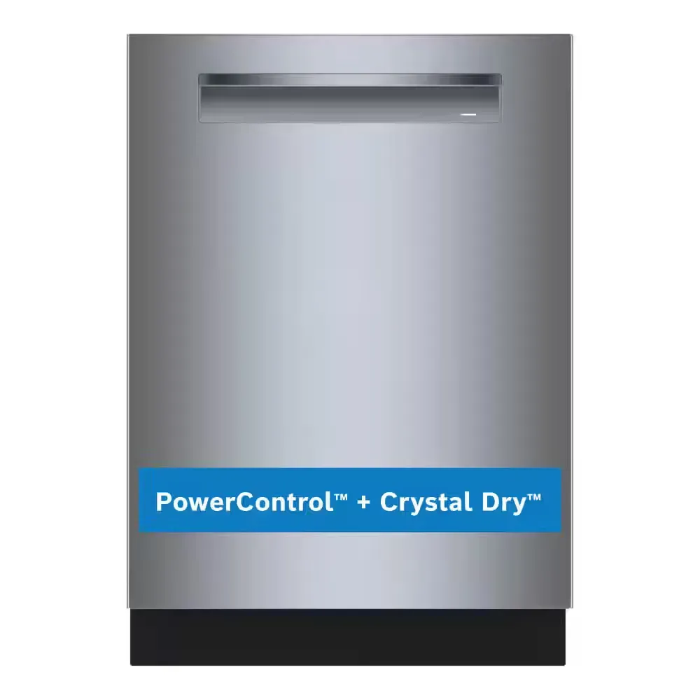 Bosch 800 Series 24 in. Stainless Steel Top Control Tall Tub Pocket Handle Quietest 42 dBA Dishwasher with Stainless Steel Tub - image 1