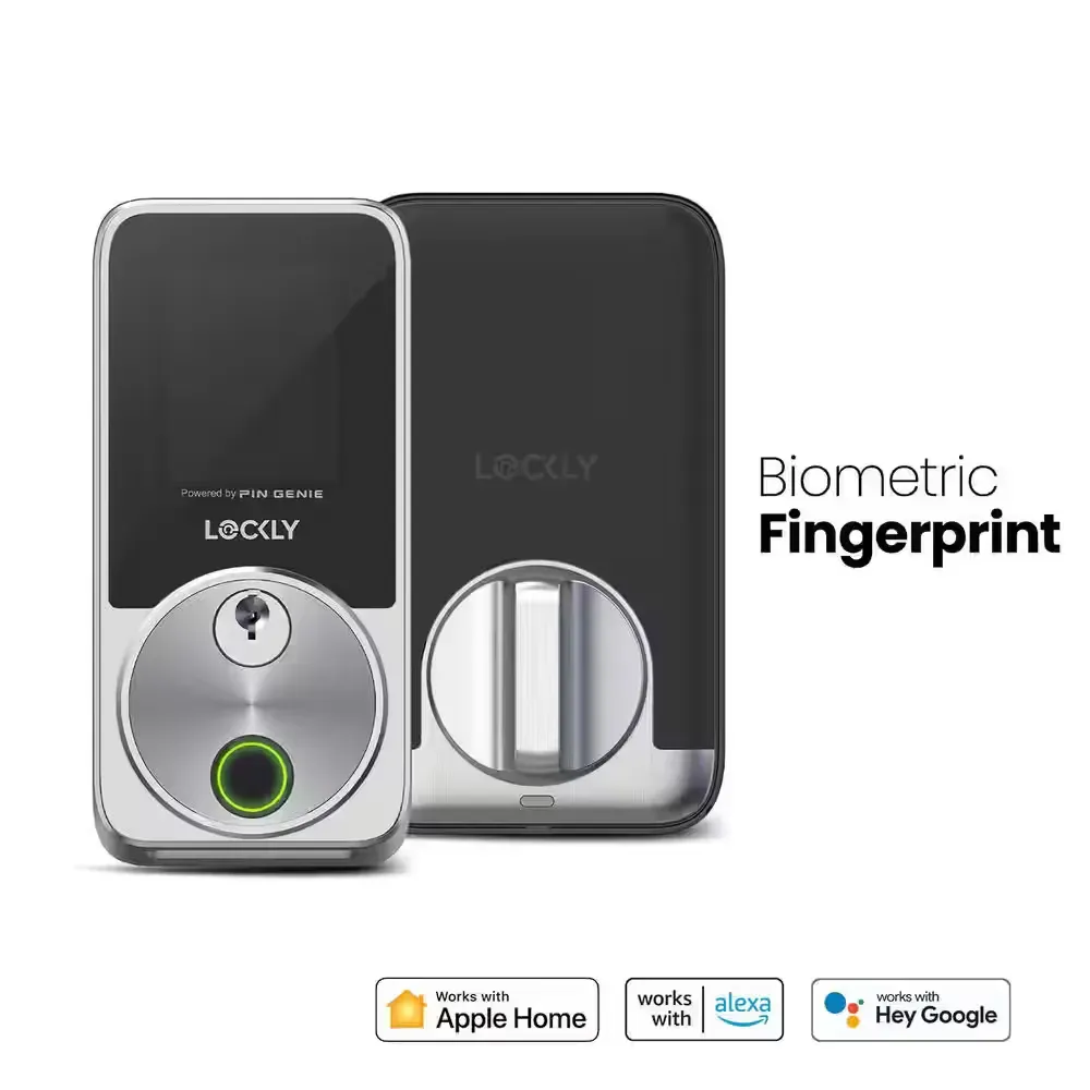 Secure Pro Zeno Series Satin Nickel Deadbolt WiFi Smart Lock, Apple Home Key, Fingerprint, Keypad, Siri/Alexa/Google - image 1