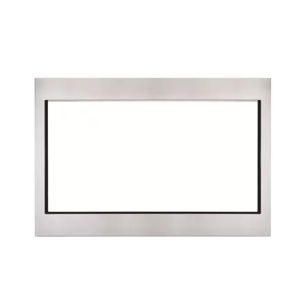 Gallery 27 in. Trim Kit for Built-In Microwave Oven in Stainless Steel - image 1