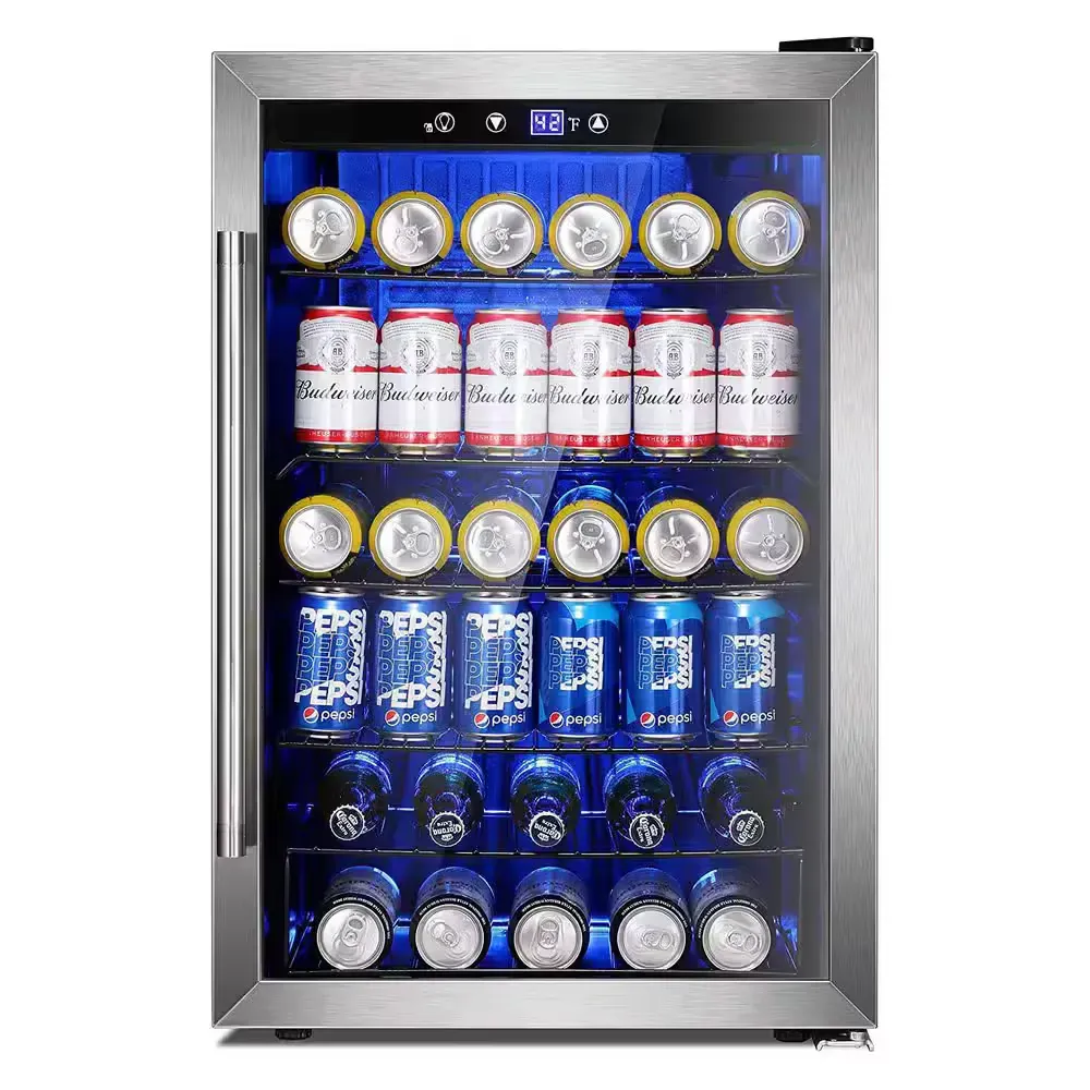 Stainless Steel Beverage Cooler with Glass Door - image 1