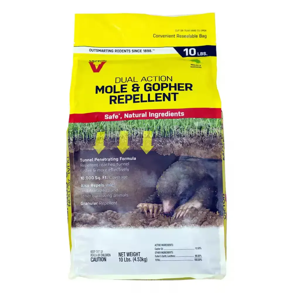 Victor Dual Action Mole & Gopher Repellent, 10 lbs - image 1