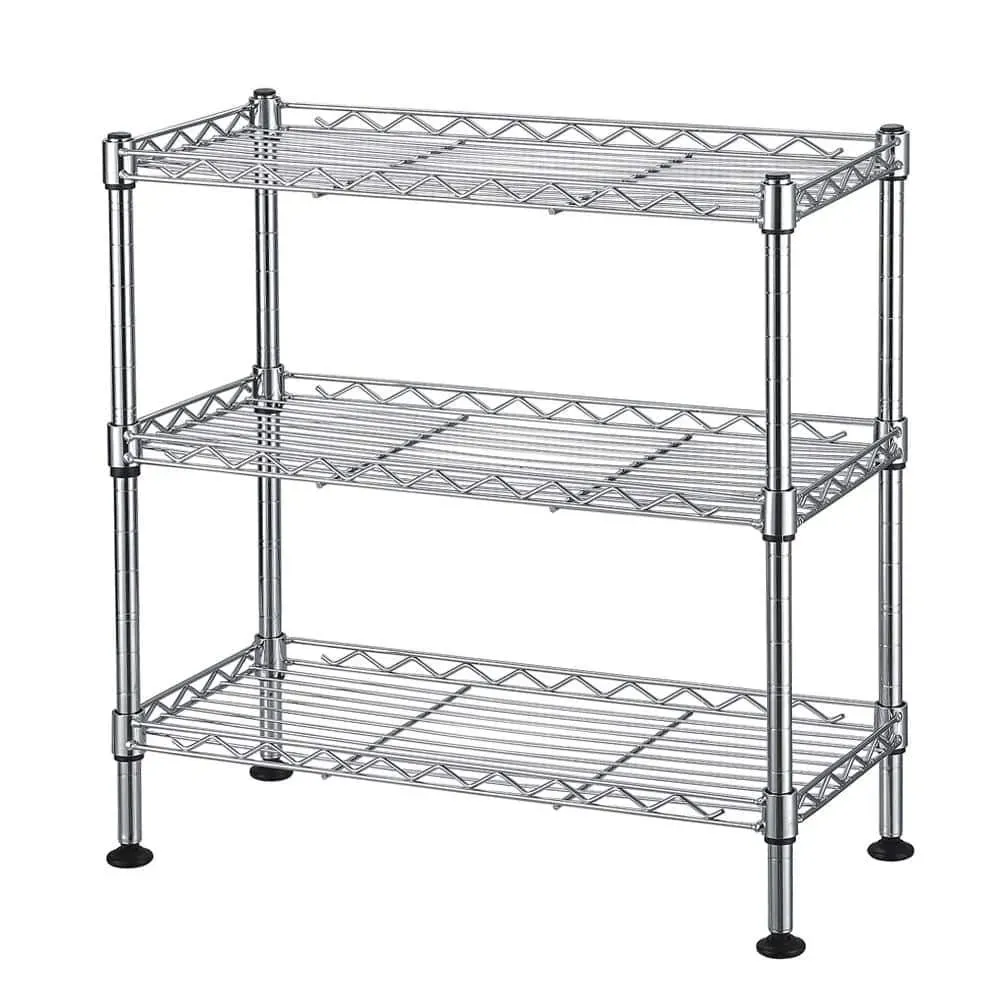 Karl home Modern Silver Wire Shelf (17.72 in. D x 7.87 in. W) - image 1