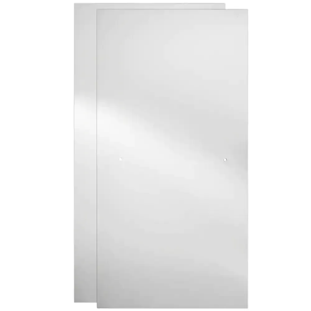 29-3/4 in. x 67-3/4 in. x 1/4 in. (6mm) Frameless Sliding Shower Door Glass Panels in Clear (For 50-60 in. Doors) - image 1