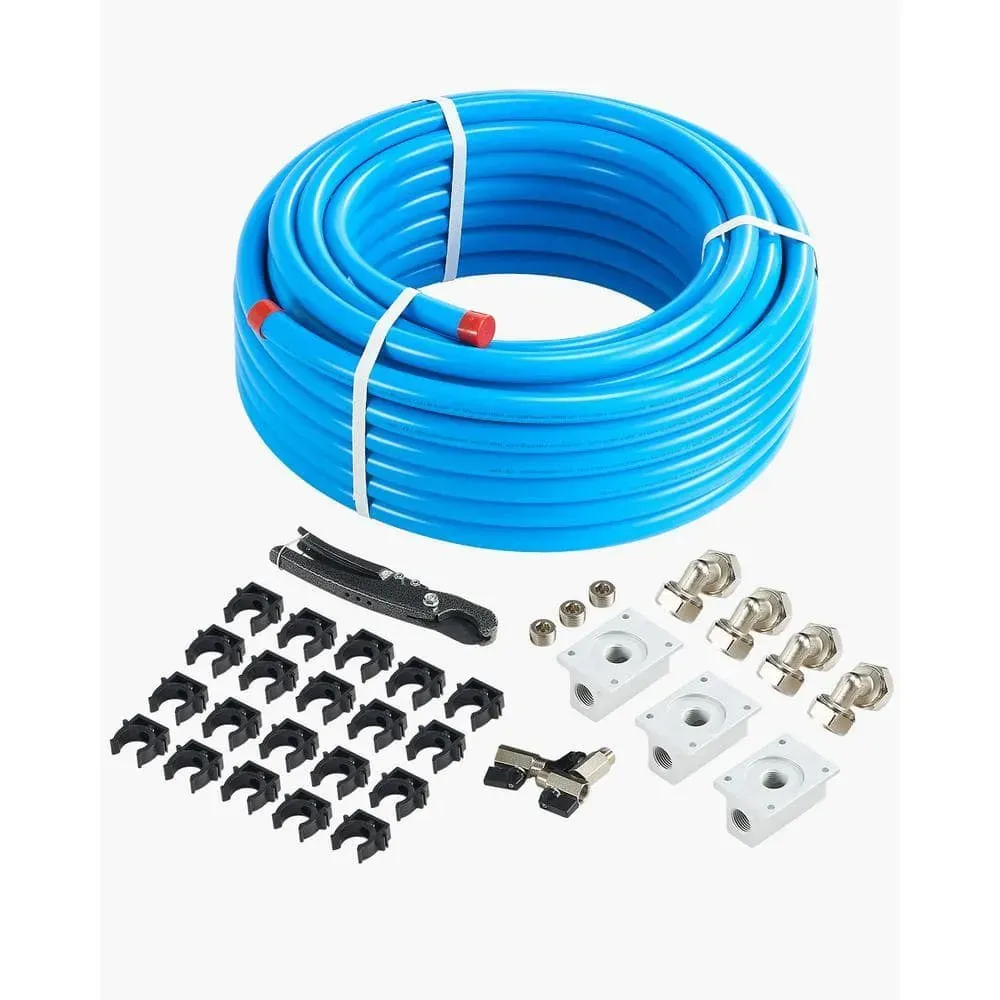 VEVOR Air Compressor Line Kit, 100 FT. x 3/4 in., HDPE-Aluminum Compressed Air Piping System, Leak-Proof, Pressure-Resistant - image 1