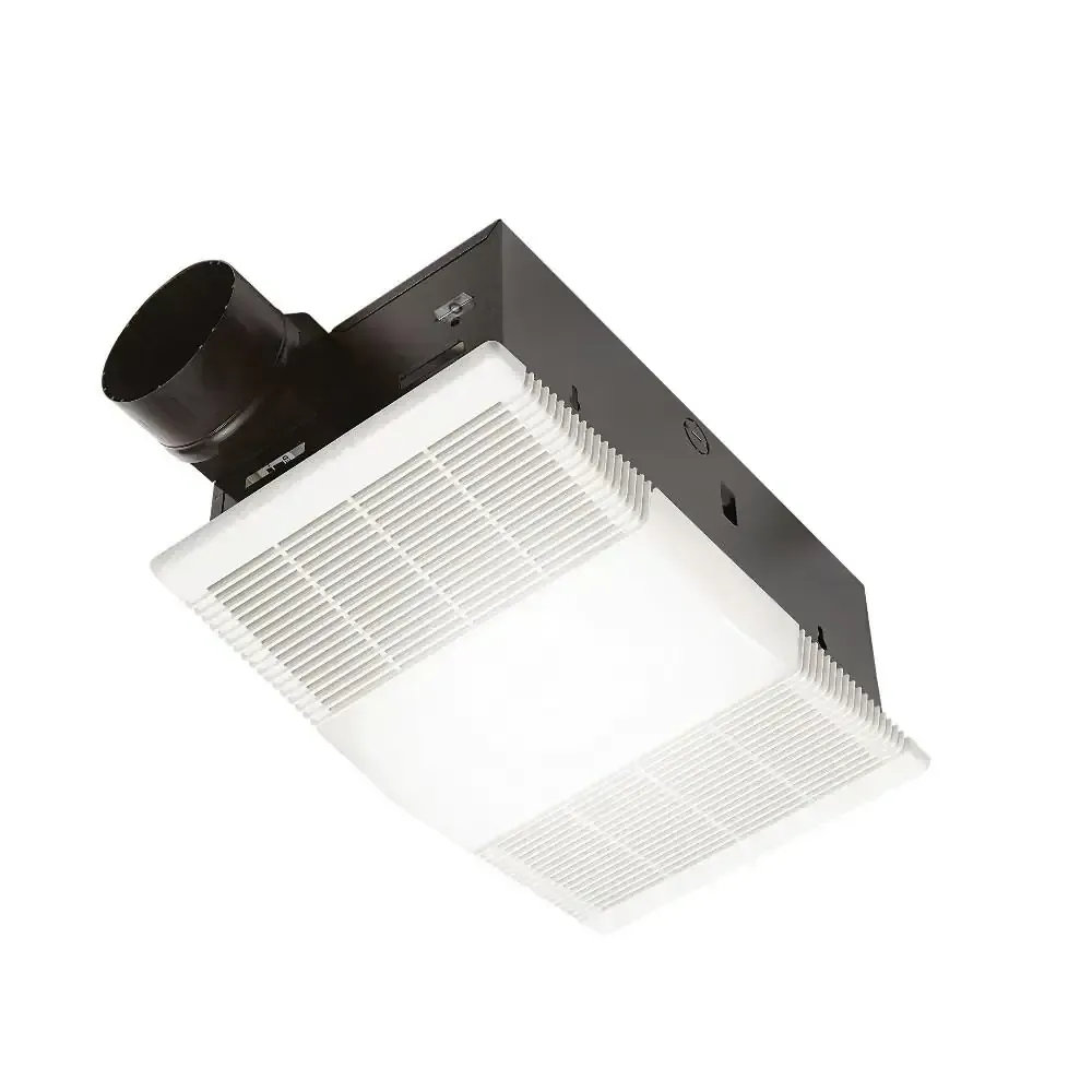 80 CFM Ceiling Bathroom Exhaust Fan with Light and 1300-Watt Heater - image 1