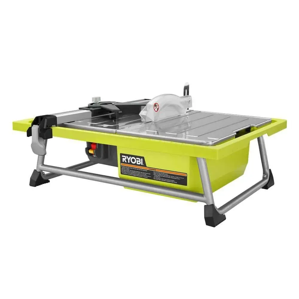 RYOBI 4.8 -Amps 7 in. Blade Corded Tabletop Wet Tile Saw - image 1