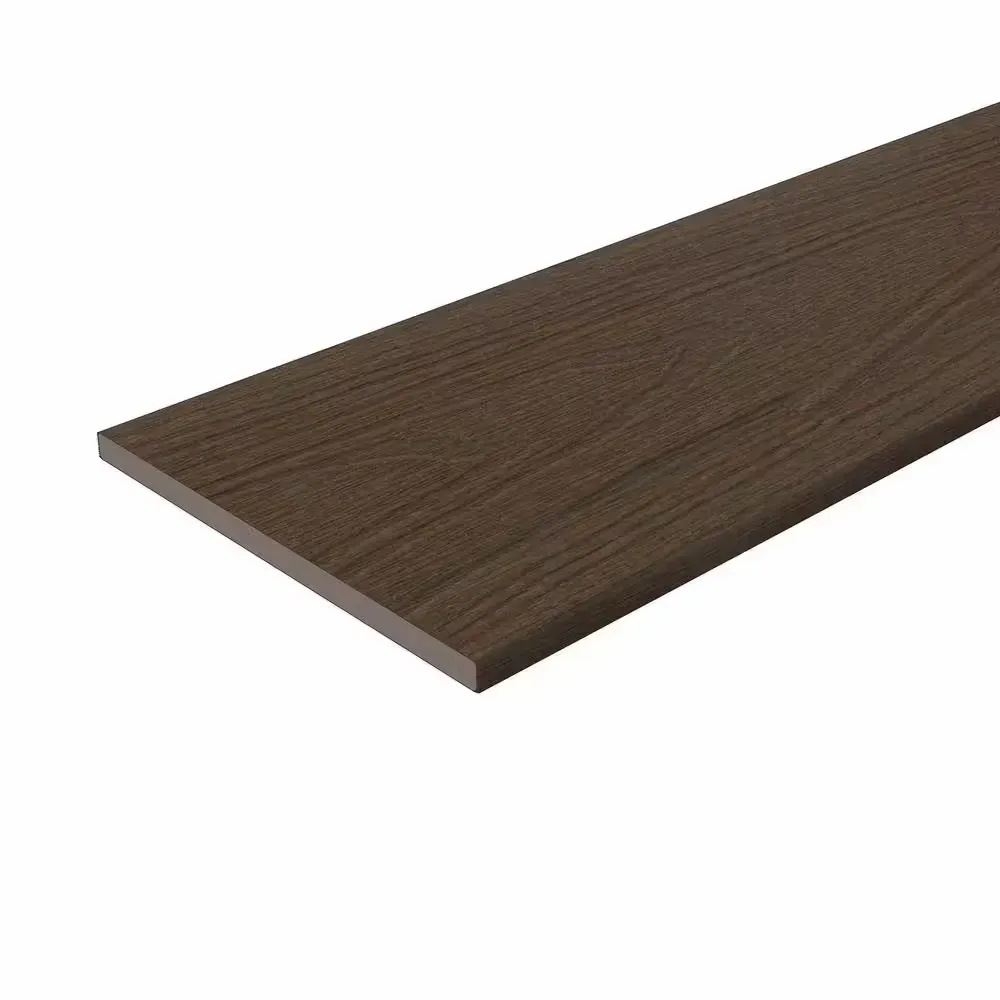 *** pack of 3 ***Fascia 0.6 in. x 11.22 in. x 6 ft. Rustic and Wood Grain Brazilian Ipe Composite Decking Board - image 1