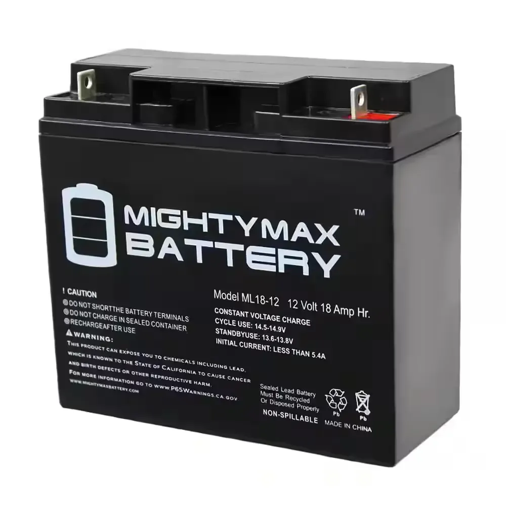 12-Volt 18 Ah Sealed Lead Acid (SLA) Rechargeable Battery - image 1