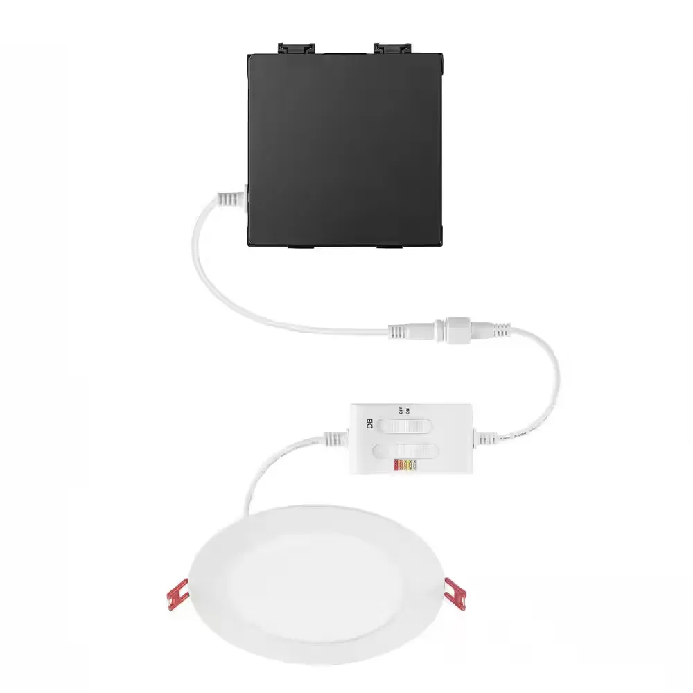 Elite Series 6 in. LED DuoBright, 3-Level Lumen Select, Ultraslim Canless Recessed Light, Adjustable CCT Plus - image 1