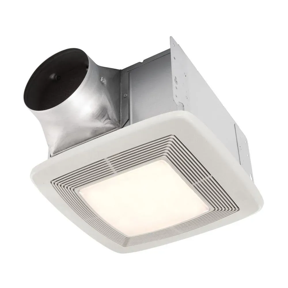 Broan-NuTone QT Series Quiet 130 CFM Ceiling Bathroom Exhaust Fan with Light and Night Light, 1.5 Sones Energy Star Certified - image 1