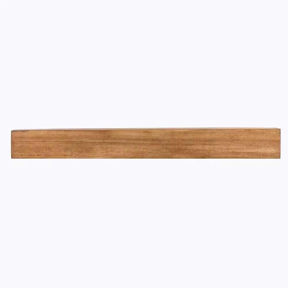 72 in. W x 5.5 H x 6.25 in. D Modern Farmhouse Aged Oak Cap-Shelf Mantel - image 1