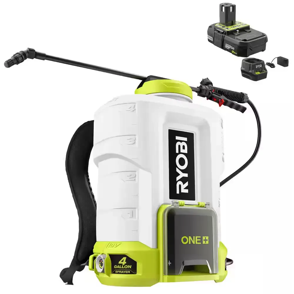 (tool only) ONE+ 18V Cordless Battery 4 Gal. Backpack Chemical Sprayer with 2.0 Ah Battery and Charger - image 1