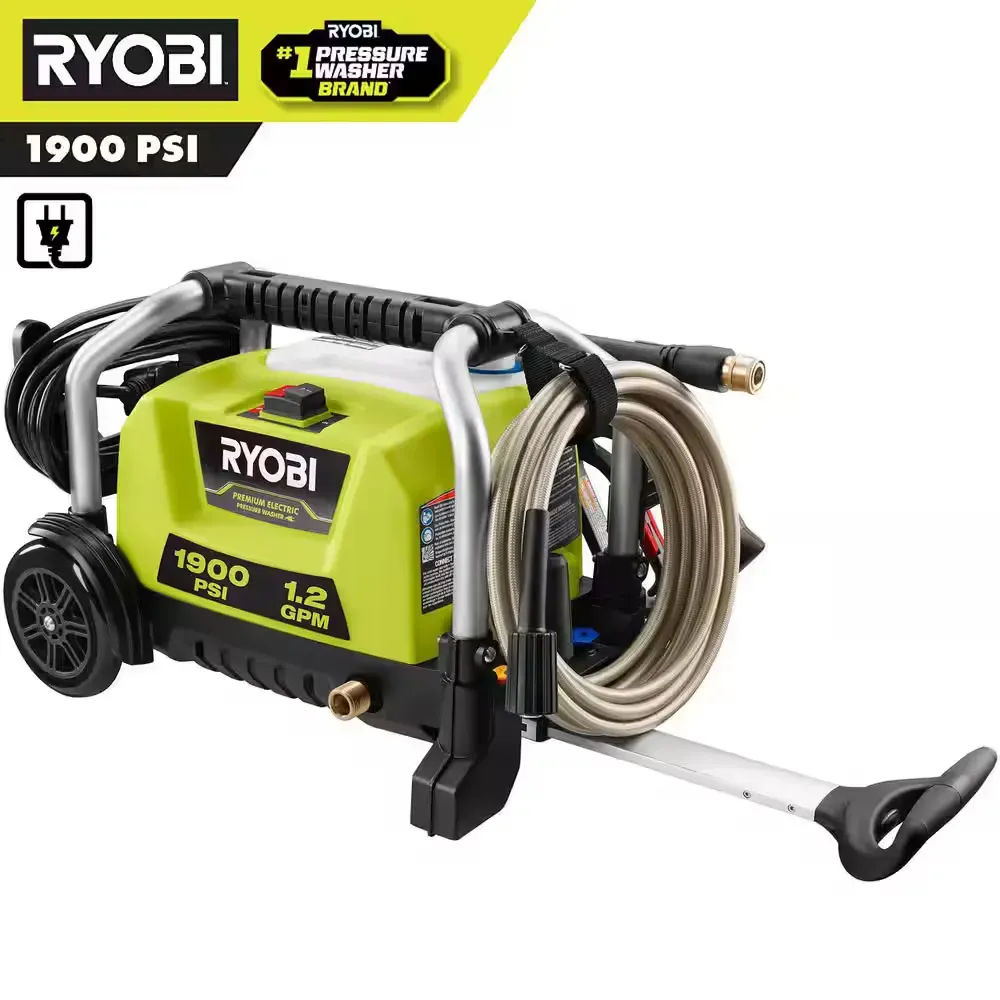 1900 PSI 1.2 GPM Cold Water Wheeled Corded Electric Pressure Washer - image 1