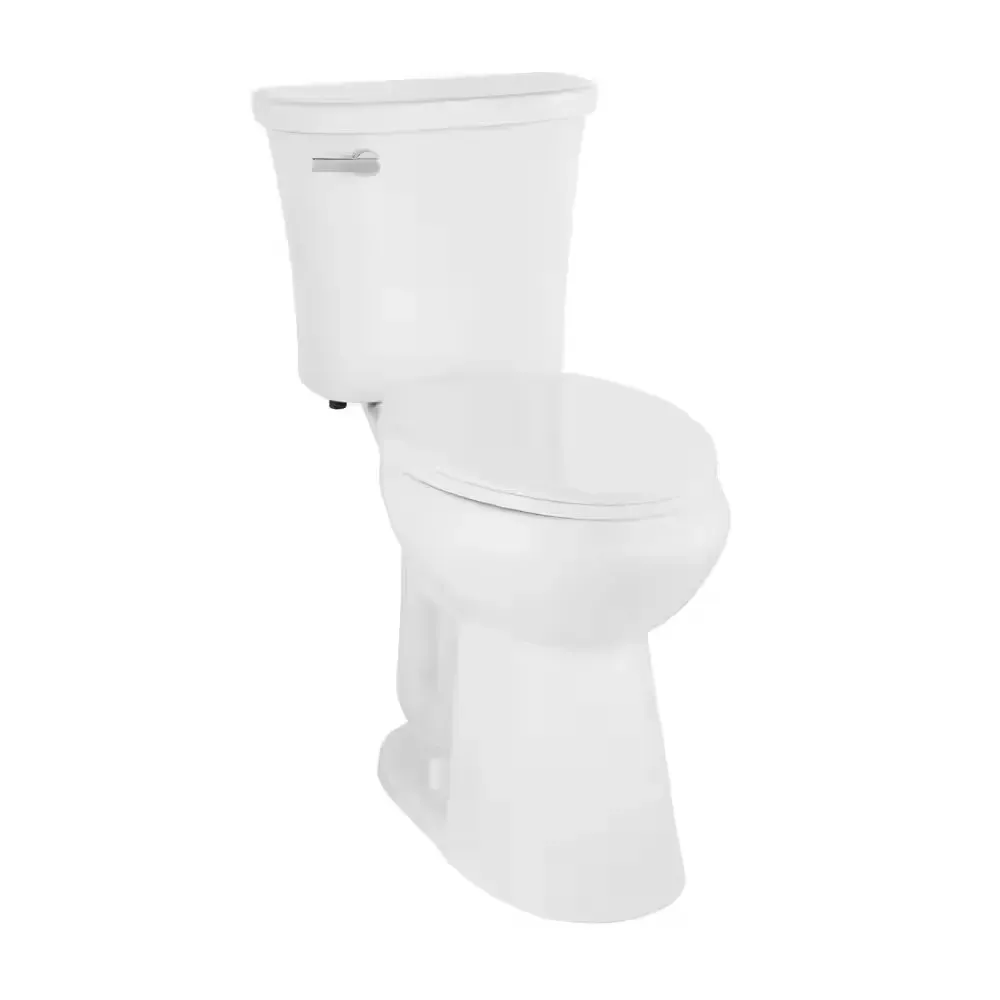 Power Flush 2-Piece 1.28 GPF Single Flush Extra Tall Elongated Toilet in White with Slow-Close Seat Included - image 1