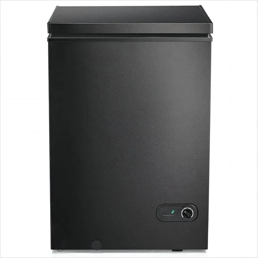 COWSAR 21.18 in 3.5 cu. ft. Manual Defrost Chest Freezer in Black with Garage Ready - image 1